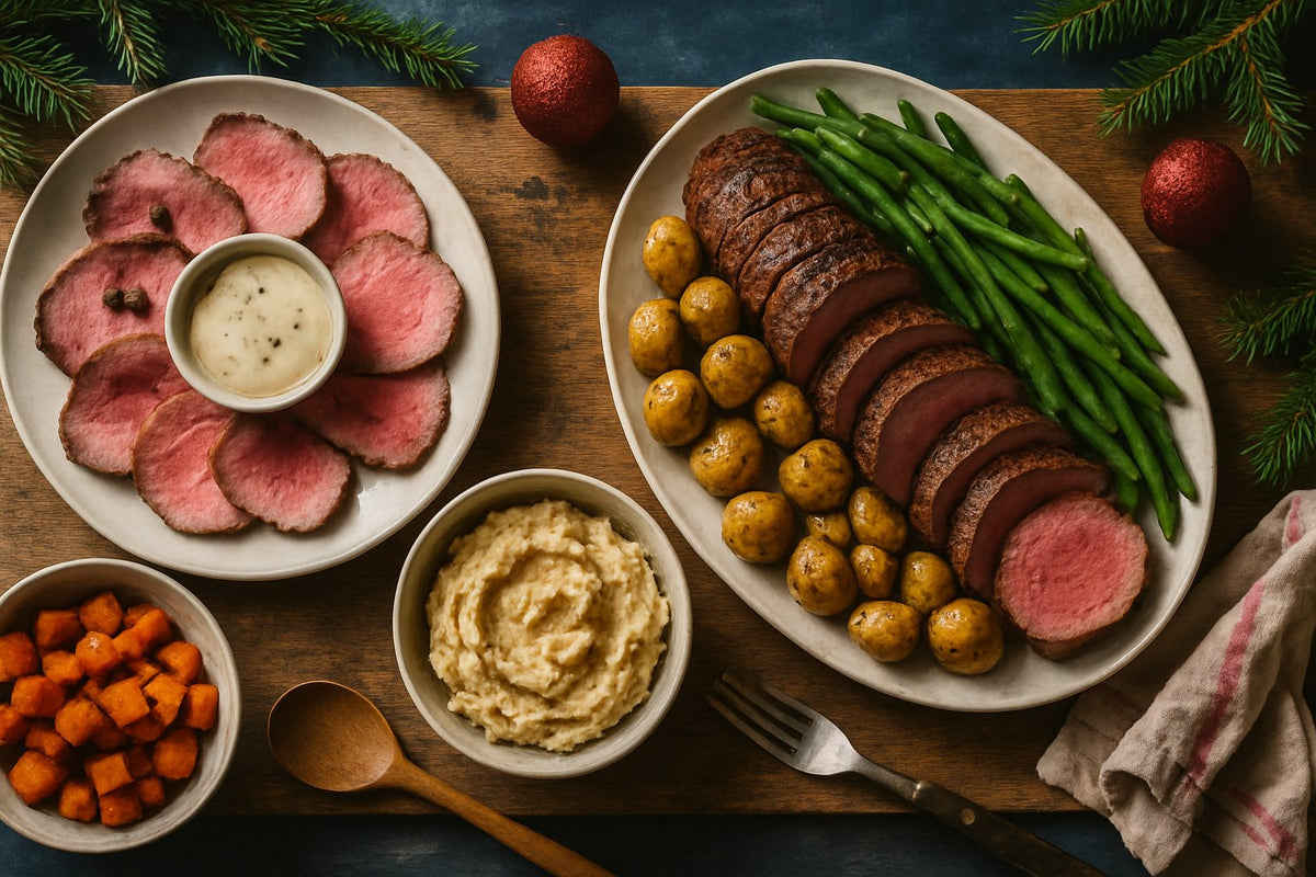 Vleesgerechten voor een tafel met meerdere personen