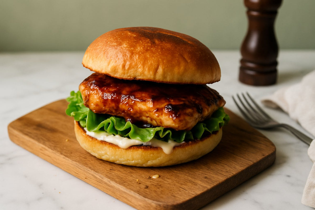 Kipburgers van de BBQ