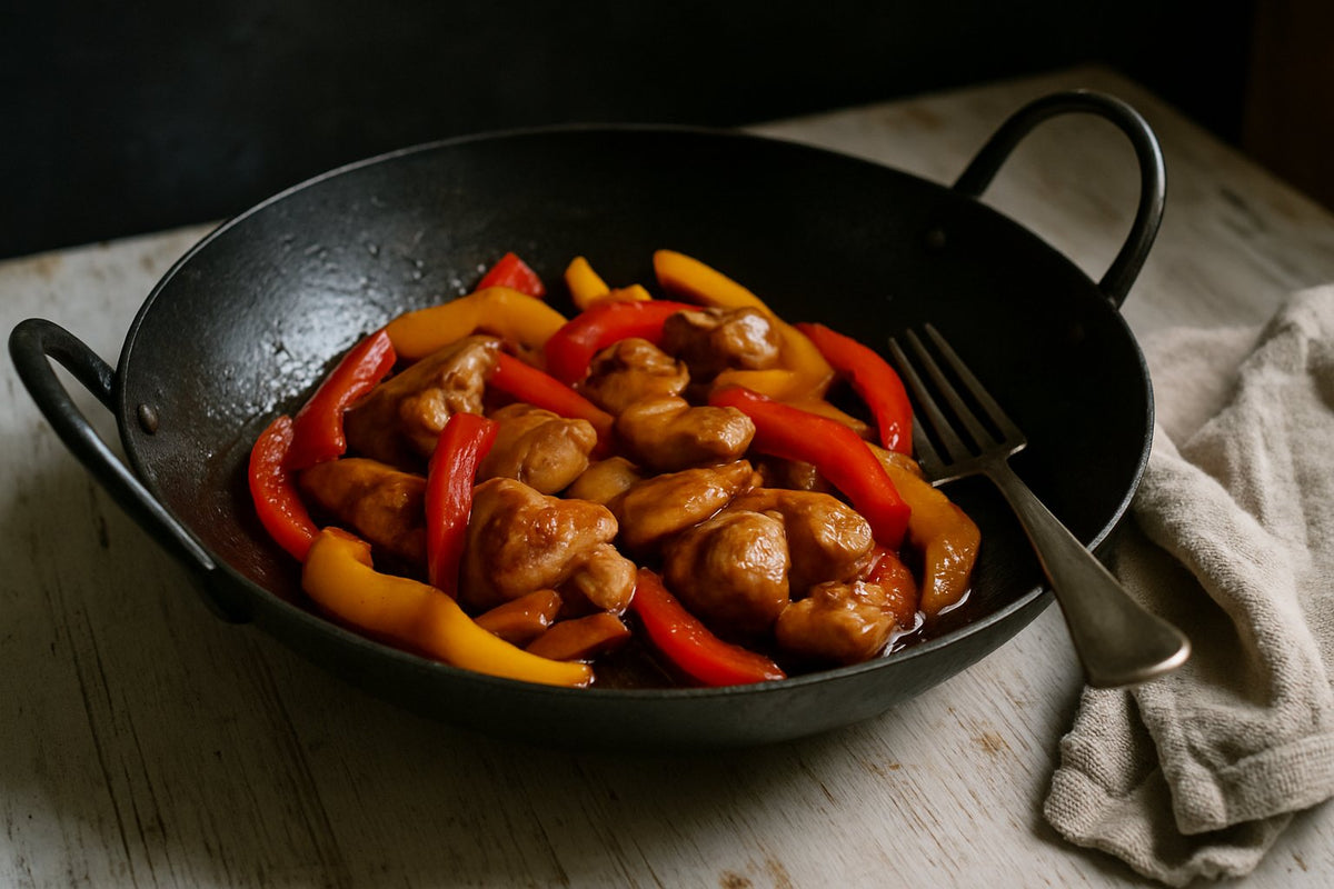 Kippendijfilet roerbak met paprika