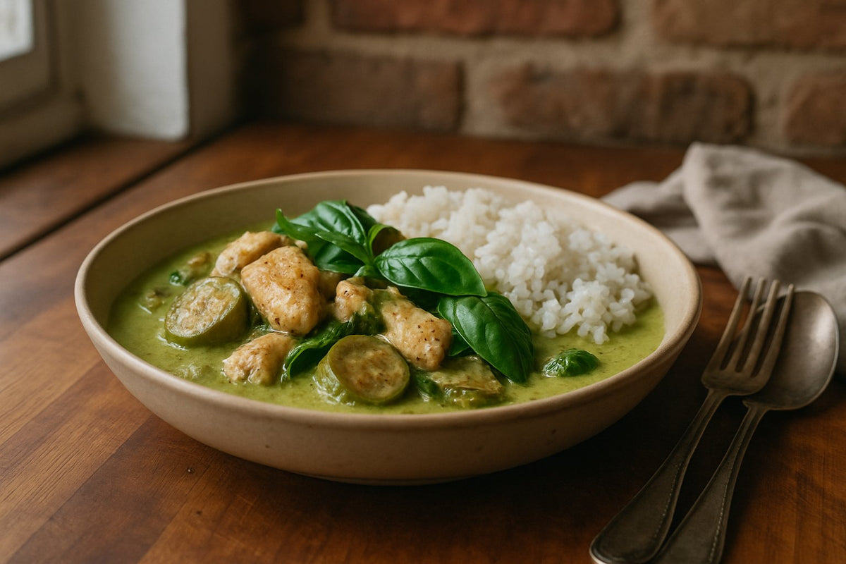 Thaise groene curry met kip