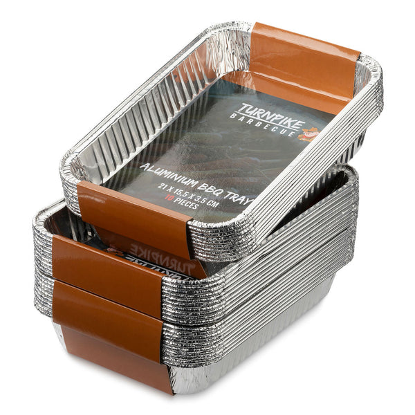 Turnpike BBQ Aluminium Drip Pan 21,5 x 15,5 x 3,5 cm (10 stuks)