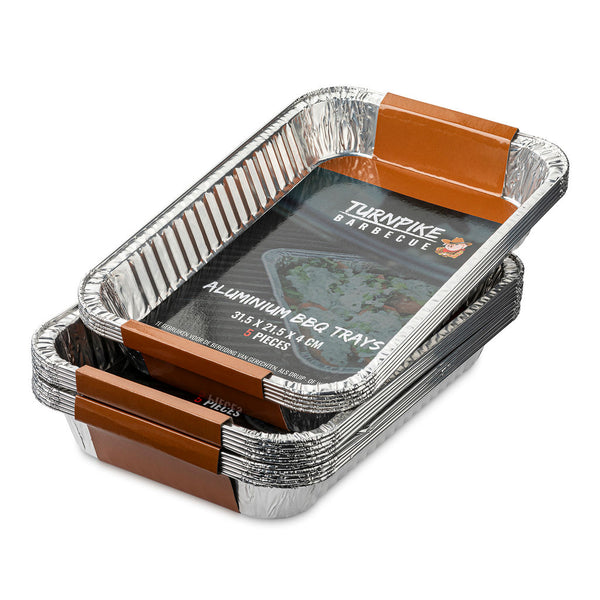 Turnpike BBQ Aluminium Drip Pan 31,5 x 21,5 x 4 cm (5 stuks)