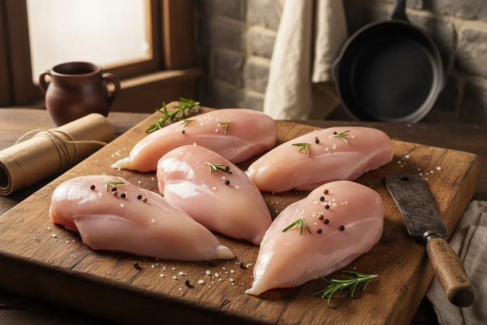 Sappig gebakken kipfilet in de pan