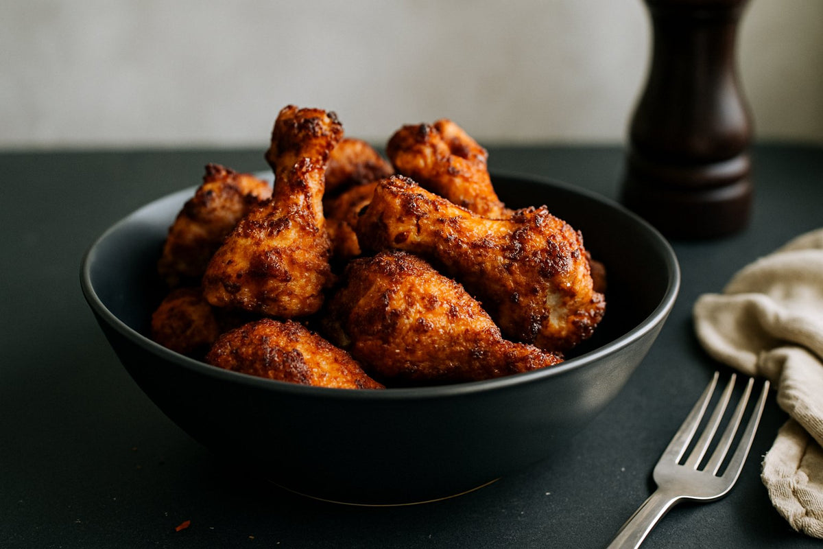 Gekruide kipkluifjes in de airfryer