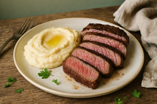 Knolselderijpuree bij steak: romig en licht nootachtig
