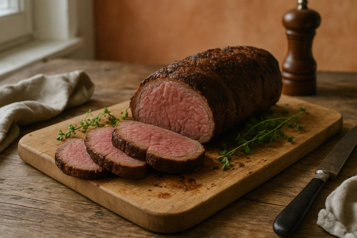 Hele ossenhaas uit de oven