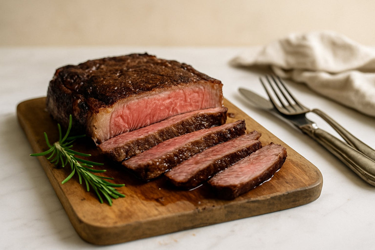 Ribeye reverse sear in de oven