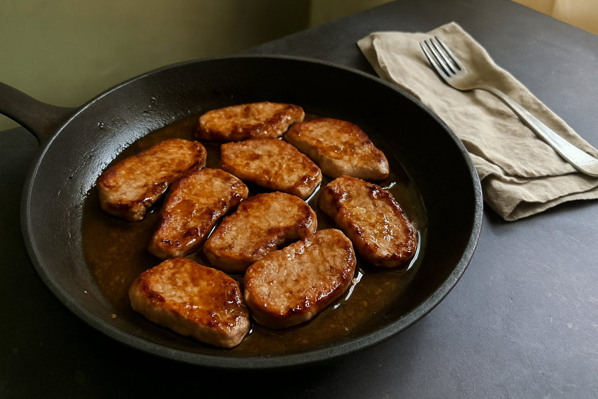Varkensfiletlapjes uit de pan