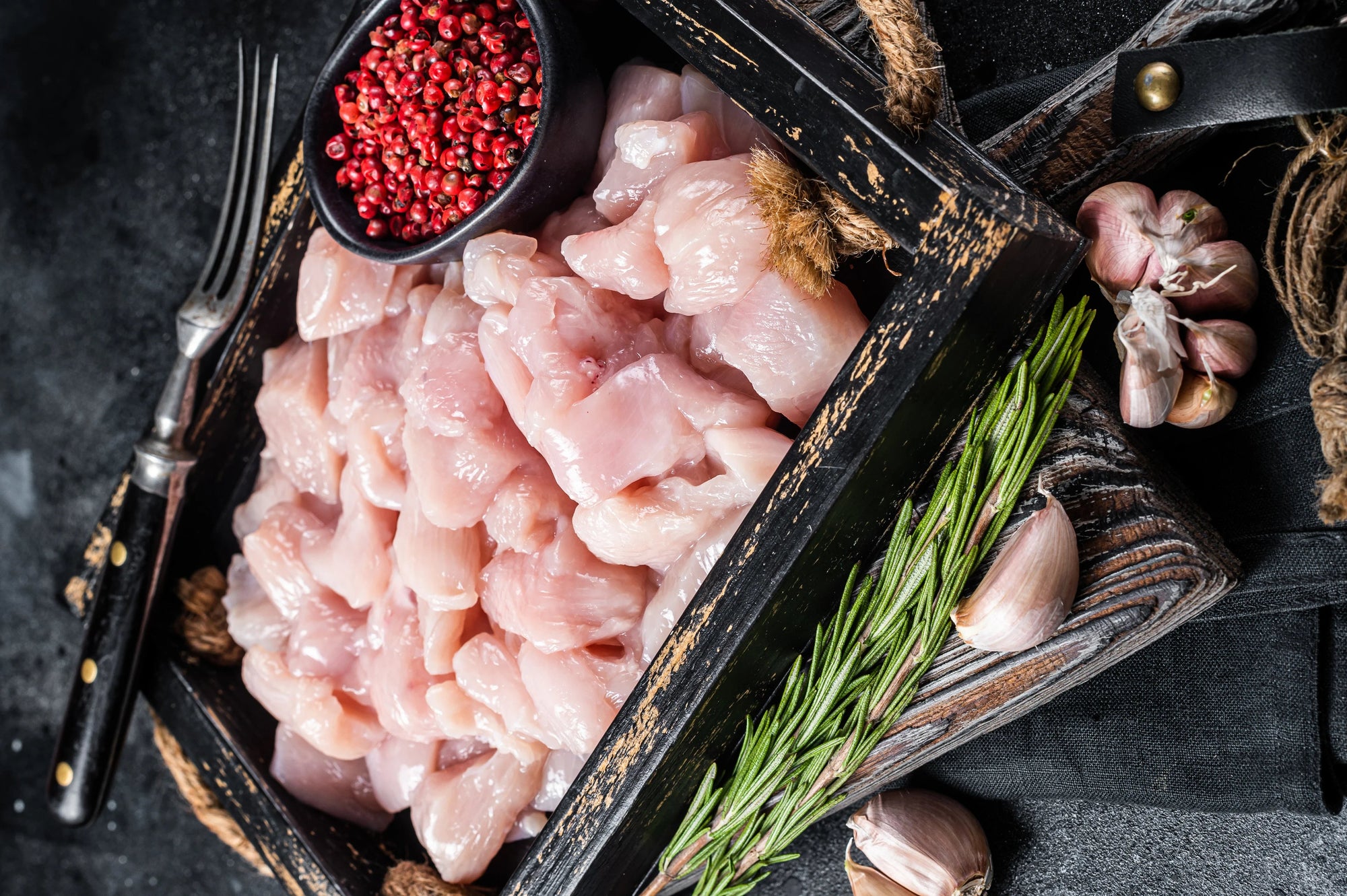Kipdij filet blokjes - 500g