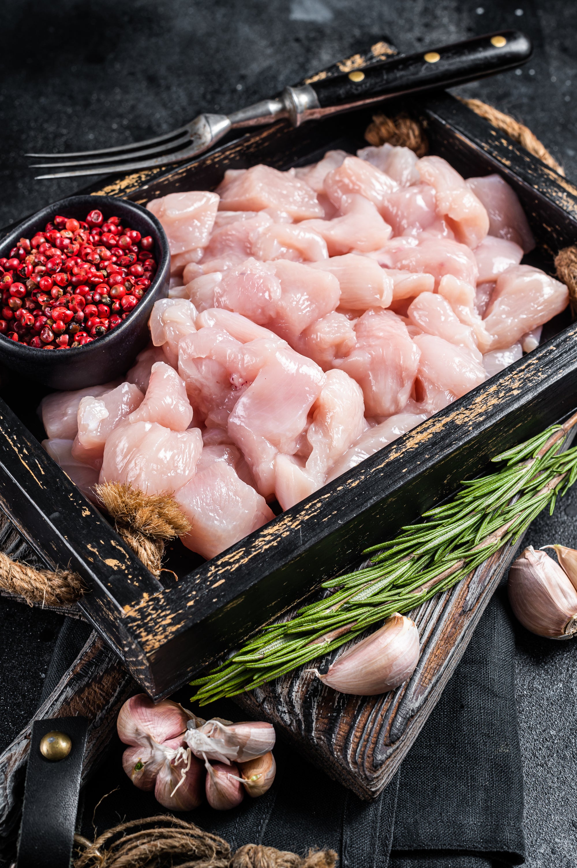 Kipdij filet blokjes - 500g